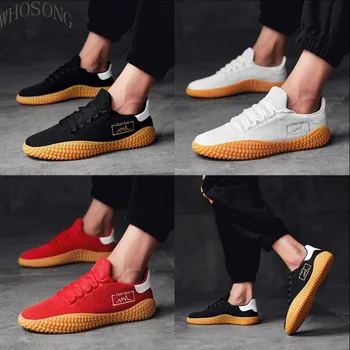 Homens Sapatos Casuais 2020, A Nova coleção Primavera / Verão Ultra-leve um Tênis Para Homens Moda Malha Respirável Vulcanizada Sapatos Masculinos Sapatos Brancos