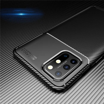 Moda de Fibra de Carbono Soft Phone Case para Samsung Galaxy S9 S10 Plus S10E Nota 9 De 10 A 20 Pro S20 Plus Ultra Capa Protetora