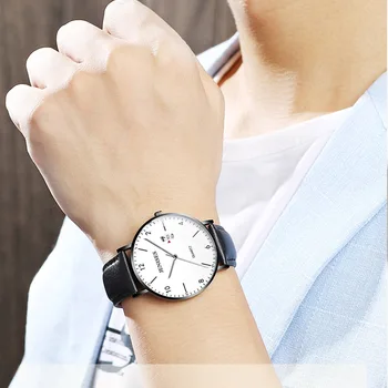 Homem Ultra Fino Relógio de Pulso 2020 Homens Relógios de Marca de Luxo Masculina Relógio de Negócios de Quartzo relógio de Pulso Relógio Para Homens Relógio Masculino