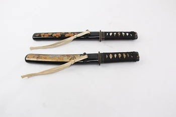 Tanto a Espada Pequena Katana 43cm faca artesanal real espadas de aço carbono 1045 borda afiada abridor de carta