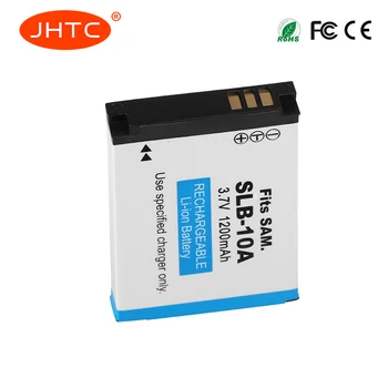 JHTC SLB-10A SLB10A 10A Bateria Para Samsung PL50 PL60 PL65 P800 SL820 WB500 WB550 HZ10W IT100 L100 L110 L200 L210 1200mAh