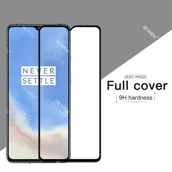 Novo 9D Vidro Temperado Para OnePlus 7T Cobertura Completa Protetor de Tela de vidro temperado Para Um Mais 7T vidro do filme