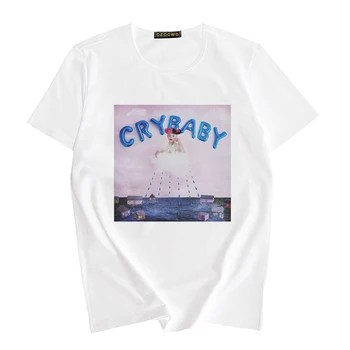 Tops Cry Baby Mulheres T-Shirt de Chorar Menina de Impressão Shirts para Mulheres de Verão Plus Szie Feminina T-shirt Harajuku Estética T-Shirt