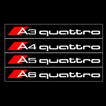 4PCS Para Quattro Audi Q5 Q7 Q3 A6 / S6 A5 S5 A4 A3 S3 S4 S1 Porta do Carro Protetor de Punho Anti-risco Adesivo Decalque Acessórios