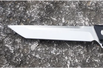 Novo faca Dobrável D2 lâmina G10 lidar com flipper acampamento de sobrevivência canivetes rolamento de esferas Exterior tática de caça, de pesca, de frutas