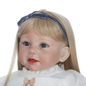 2017 NOVOS realistas renascer da criança da boneca de silicone macio de vinil real toque suave 28inches presente das crianças