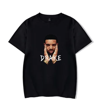 Os homens T-shirt da Moda Rapper Drake Engraçado Tshirt Homens de Verão Casual Masculino T-Shirt Hipster Hip-hop Camiseta Homme Streetwear