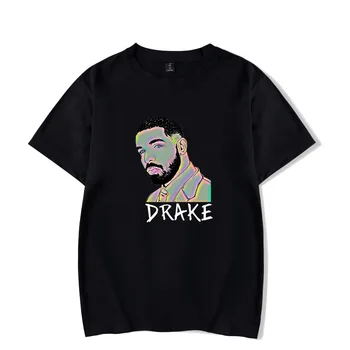 Os homens T-shirt da Moda Rapper Drake Engraçado Tshirt Homens de Verão Casual Masculino T-Shirt Hipster Hip-hop Camiseta Homme Streetwear