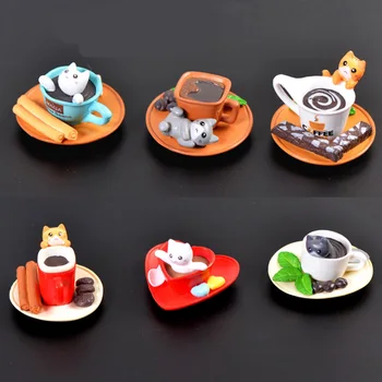 6 modelos de gato Bonito série Forte de neodímio ímãs de Geladeira para o refrigerador, decoração do Ímã Pós mensagem forte ímã