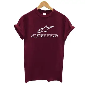 Mulheres novas T-shirts Casual Harajuku Alpine Star Impresso Tops Tee Verão Feminina T-shirt de Manga Curta T-shirt Para as Mulheres Roupas