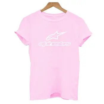 Mulheres novas T-shirts Casual Harajuku Alpine Star Impresso Tops Tee Verão Feminina T-shirt de Manga Curta T-shirt Para as Mulheres Roupas