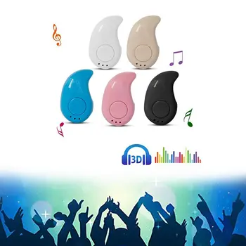 S650 BT 4.1 Bluetooth sem Fio do Fone de ouvido Na Orelha de Esportes Auricular Com Microfone Mini Invisível Fone de ouvido Estéreo para Fones de ouvido do Telefone Android