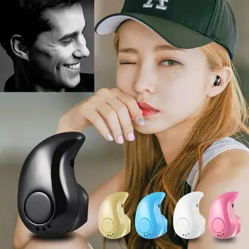 S650 BT 4.1 Bluetooth sem Fio do Fone de ouvido Na Orelha de Esportes Auricular Com Microfone Mini Invisível Fone de ouvido Estéreo para Fones de ouvido do Telefone Android