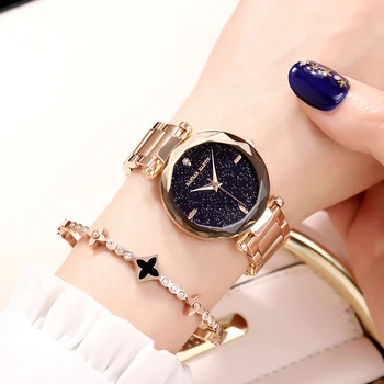 2020 Marca de Topo Única Mulher Relógios de Ouro da Mulher Moda relógio de Pulso de Aço Inoxidável Relógios Impermeável para as mulheres Relojes mujer