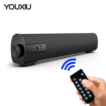 YOUXIU 10W Portátil de Som sem Fio Bluetooth 5.0 alto-Falantes com o Controle Remoto ao ar livre Indoor Som Bares