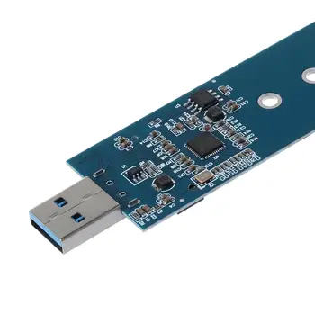 M. 2 para USB Adaptador de Chave B M. 2 SSD Adaptador USB 3.0 para 2280 M2 NGFF Unidade SSD Adaptador Conversor de SSD, Leitor de Cartão