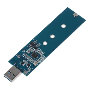 M. 2 para USB Adaptador de Chave B M. 2 SSD Adaptador USB 3.0 para 2280 M2 NGFF Unidade SSD Adaptador Conversor de SSD, Leitor de Cartão