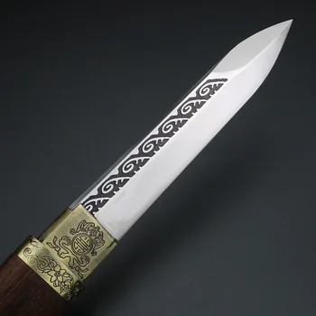 Alta qualidade colecionáveis faca artesanal retro faca ao ar livre faca curta de auto-defesa faca dobrável faca de caça selvagem