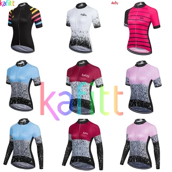 2021Kafit das Mulheres camisa de Manga Curta Vestuário Bike Macaquinho Ciclismo Feminino de Bicicleta Camisa, de Secagem Rápida e Uniforme Respirável