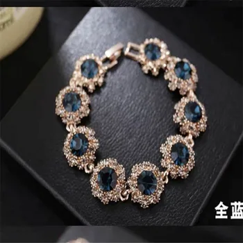 2020 Novas Coreano De Moda As Mulheres Super Flash Strass Retro Bracelete Feminino Elegante Estilo Bracelete De Cristal Atmosférica Pulseira
