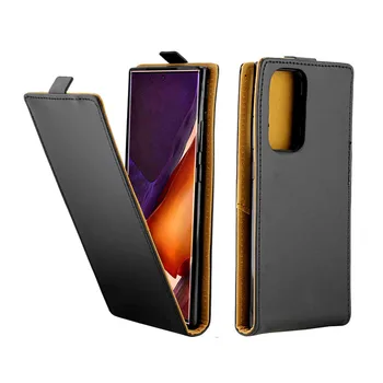 Negócios Capa De Couro Para Samsung Galaxy Note 20 Ultra Coque Vertical Tampa Com Ranhura Do Cartão Do Telefone Móvel De Sacos De