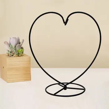 Ornamento em Forma de coração Stand de Exibição de Ferro Pendurado Estante Rack Suporte para Pendurar a Bola Ornamento e Casa de Decoração de Casamento