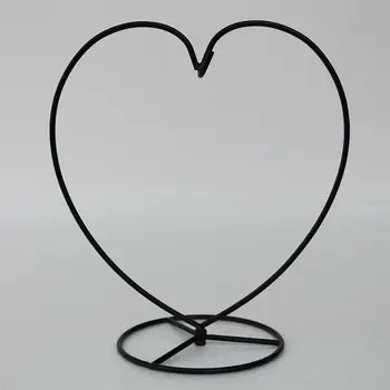 Ornamento em Forma de coração Stand de Exibição de Ferro Pendurado Estante Rack Suporte para Pendurar a Bola Ornamento e Casa de Decoração de Casamento