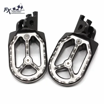 CNC Pé Peg Pedal Footpegs apoio para os Pés Para Kawasaki KX 250 250F KX450F KLX450 KLX 450 Sujeira Pit Bike, a Pé pinos