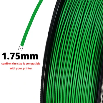 TOPZEAL ABS 1,75 mm 1KG de Filamentos contínuos de Materiais de Impressão 3D de Qualidade Superior abs de Filamentos de Cor Verde Para a Impressora 3D