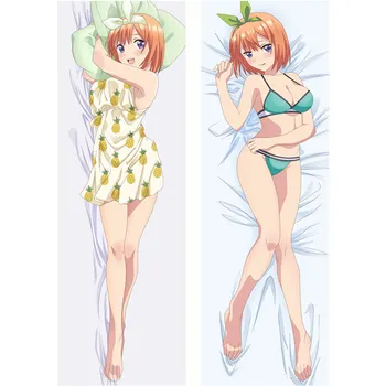 Anime A Quintessência de Quíntuplos Nakano Nino Nakano Miku Fronhas, Abraçando o corpo Dakimakura Garota Sexy Capas de Almofadas Otaku