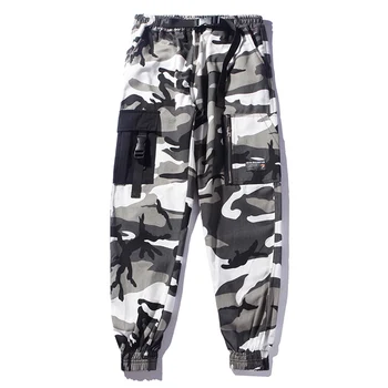 11 BYBB ESCURO Tática de Retalhos Bolsos de Calças de Camuflagem Homem Harajuku Corredores de Homens Calças de Streetwear Hip Hop Função Calças