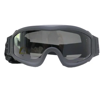 Desporto Ao Ar Livre Óculos De Sol Dos Homens Militar Do Exército De Tiro De Paintball Caça De Airsoft Permeável Óculos Com 3 Lentes De Óculos Tático
