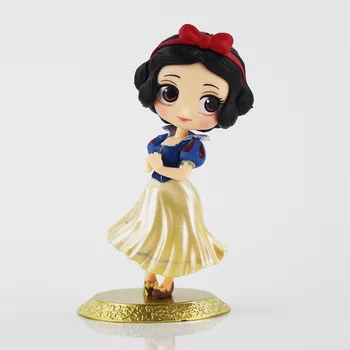 14cm Q Posket Figuras Princesa Belle Branca de Neve Modelo de Beleza Brinquedos