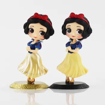 14cm Q Posket Figuras Princesa Belle Branca de Neve Modelo de Beleza Brinquedos