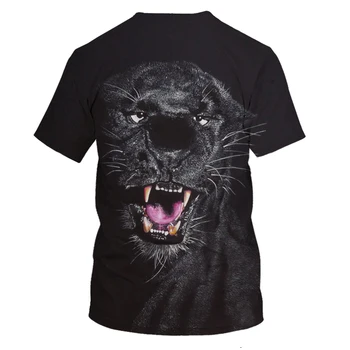 Verão, homens e mulheres T-shirt, jaqueta 3d tigre impresso T-shirt de roupas