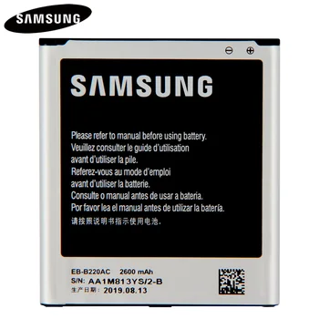 Original Bateria do Telefone EB-B220AC EB-B220AE Para Samsung GALAXY Grand 2 SM-G7106 G7108 G7108V SM-G7102 Substituição da Bateria 2600mAh