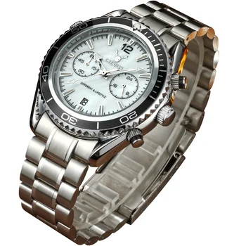 DEERFUN Original de marcas de Luxo Aço Inoxidável do Relógio de Quartzo Homens Relógio Calendário Desportivo Militar relógio de Pulso Relógio Masculino
