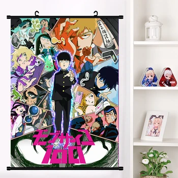 Anime Mob Psico 100 Kageyama Shigeo reigen arataka Covinha Parede a Imagem do Poster de Rolagem de Tela de Pintura Pendurada na Parede do Poster de Presentes