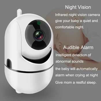 WiFi Baby Monitor Com Câmera de Vídeo HD 1080P Sono do Bebê Babá Cam Áudio em Dois sentidos de Visão Noturna da Segurança Home Babyphone Câmara