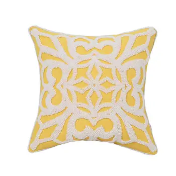 Amarelo capa de almofada 45x45cm/30x50cm fronha de Tufados Geométricas para Netural a decoração Home Sala Quarto Cadeira