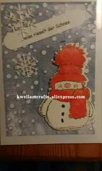 Neve Feliz Natal Decoração Plástica Relevo Pasta Para Scrapbook DIY Álbum Ferramenta do Cartão de Plástico Modelo 12.1x15.3cm KW691045
