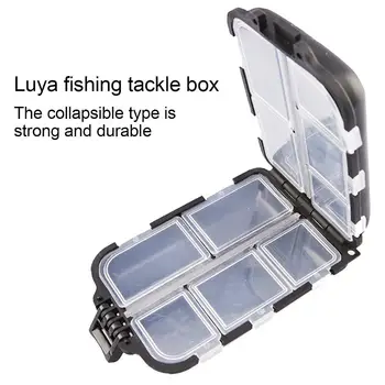 Mini Caixas de Armazenamento Portátil, Caixa de Pesca Durável 10 Compartimentos Anzol Isca Gadget Acessórios Caixa de equipamento de Pesca