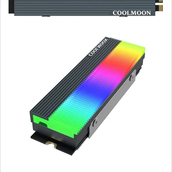 M. 2 disco Rígido SSD Radiador Unidade de Estado Sólido ARGB Dissipador de calor MOBO AURA de SINCRONIZAÇÃO
