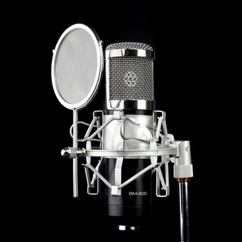 Metal Aranha Microfone Choque de Montagem de Stand Vento Tela Pop Filtro Mic Isolamento Escudo de Suspensão Para o CAD Karaoke GXL2200 GXL3000