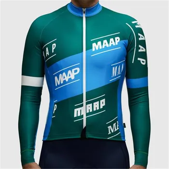 MAAP Equipe de Pro Cycling Camisas para Homens Longo de Bicicleta Jersey de Inverno de Lã Maillot Moto Camisa Ciclismo Masculina Tenue Cycliste Homme