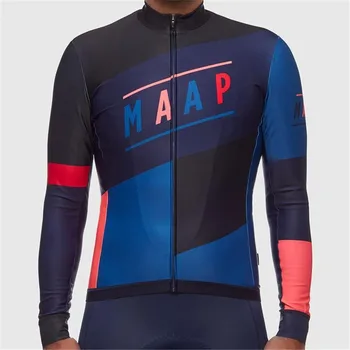 MAAP Equipe de Pro Cycling Camisas para Homens Longo de Bicicleta Jersey de Inverno de Lã Maillot Moto Camisa Ciclismo Masculina Tenue Cycliste Homme