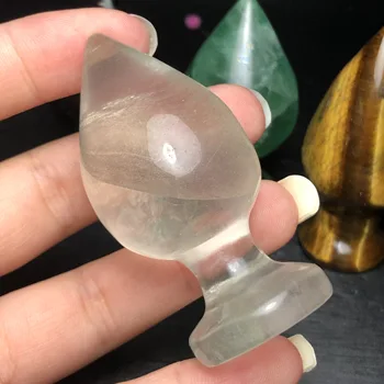 Natural de Cristal de Quartzo, Massagem, Varinha de pedra preciosa da Yoni para as Mulheres de Saúde Liso Polido Pedra de Cura