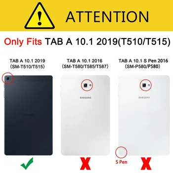 Moda paintin Case Para Samsung Galaxy Tab Um ecrã de 10.1 2019 T510 T515 SM-T510 / SM-T515 Tablet Shell Capa