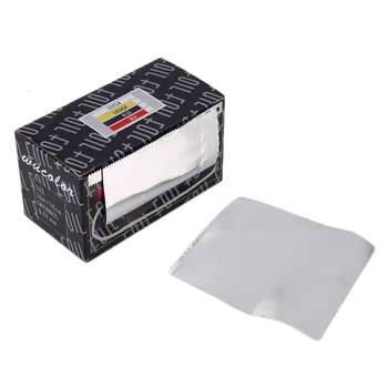 Portátil, Leve Manicure Folha de papel Alumínio Para Destacar & Coloração de Cabelo Unhas Caixa de Alumínio Com Cor de Prata Fácil de Usar