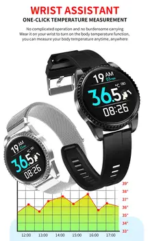 CZJW BT01 a Temperatura do Corpo smart watch ip68 waterproof a saúde de fitness tracker pulseira smartwatch homem, mulher para android ios